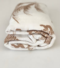 Load image into Gallery viewer, Organic Cotton &amp; Bamboo Swaddle - Boho Leopard
