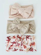 Load image into Gallery viewer, Oversized Topknot - Beige Waffle