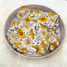 Load image into Gallery viewer, Organic Cotton &amp; Bamboo Swaddle - Sunflower
