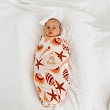 Load image into Gallery viewer, Organic Cotton Swaddle - Shell
